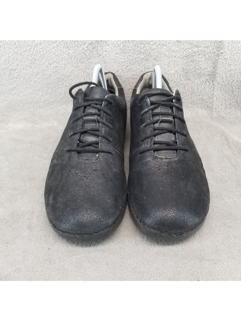 Alegria Shoes Womens EU 40 US 9-9.5 Black Leather Essence Sneaker - Picture 3 of 14